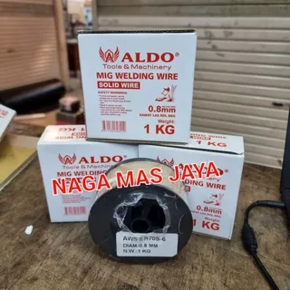 KAWAT LAS CO2 70S-6 0.8MM 1KG / KAWAT LAS MIG 0.8 MM / SOLID MIG WIRE 0.8MM PAKAI GAS CO2