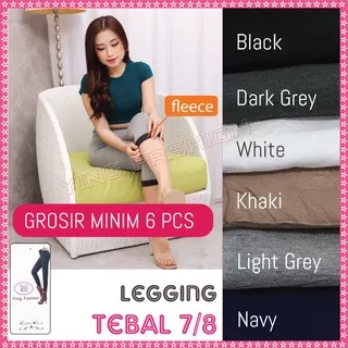 [ GROSIR ] Legging Fleece Wanita 7/8 / Legging Fleece / Legging Thermal 902 / Legging fleece Wanita 7/8 Jumbo