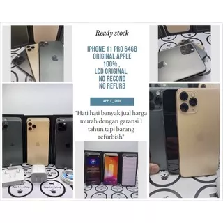 iphone 11 pro 64gb Second Lcd Original Mulus Original Bukan Refurbish / Rekondisi