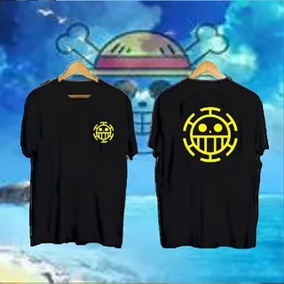 KAOS PRIA ANIME LOGO ONE PIECE SABLON KUNING BLACK | SIMPLE, DINAMIS, DAN MEMBERIKAN KESAN KASUAL