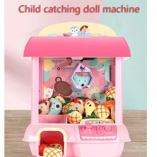 ??Claw-Machine Crane Candy Grabber Mini Doll for Kids Toys Claw-Sounds-And-Lights Best-Gift