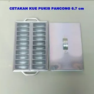 Cetakan Kue Pukis Pancong 7 cm R20 TEBAL Cetakan Rangin + Tutup Free Sutil & kuas