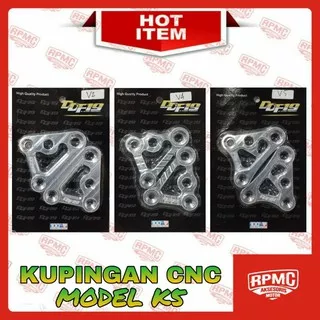 KUPINGAN LAMPU MODEL K5 CNC BY DDF BRAKET HEADLAMP UNIVERSAL CB GL MEGAPRO TIGER