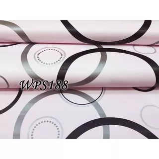 METH WPS188 PINK N RING BUBBLE WALLPAPER STICKER 45CMX5M WALPAPER DINDING STICKER DINDING STIKER HIASAN DEKORASI RUANGAN TEMBOK