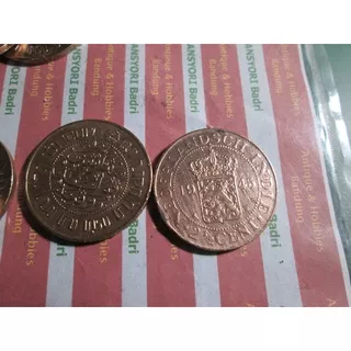 koin benggol tembaga 2.5 cent 1945 nederlandsch indie perkeping (iklan C648)