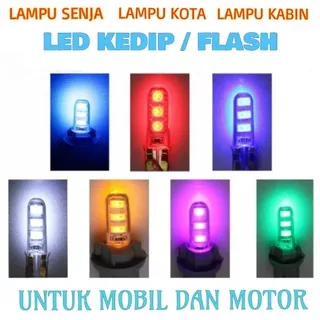 FLASH LED / MODE KEDIP | LAMPU KOTA MOBIL | LAMPU SENJA MOBIL | LAMPU KABIN MOBIL