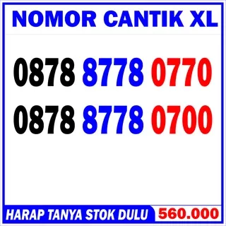 Nomor Cantik XL 8778 0770 - XL Cantik - XL 8778 0700 Nomer Cantik XL 8778 0887 non Nomor XL 10 Digit