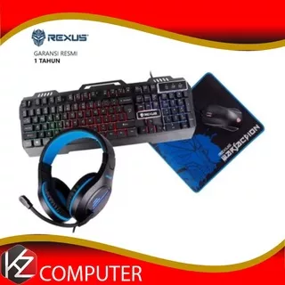 COMBO Rexus VR3 Max Combo Keyboard Mouse Gaming Headset Warfaction