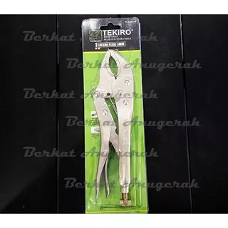 TEKIRO Tang Buaya Bengkok 10 Locking Grip Pliers Curved 10 Inchi