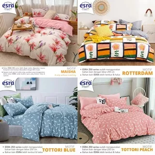 Bed Cover Set Sprei 180x200 BC 220x240 Katun Star Esra Homemade