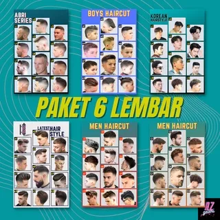 (ISI 6 PCS) Poster Pangkas Rambut Poster Pangkas Rambut Pria Poster Barbershop Poster Pangkas Rambut Terbaru Poster Pangkas Rambut Pria Terbaru Poster Pangkas Rambut Keren Poster Model Rambut Pria Keren Terbaru