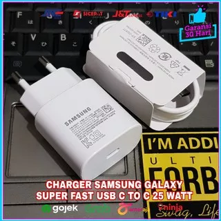 Charger Samsung Galaxy Note 10 Note 10 Plus A70 A80 ORIGINAL 100% USB Type C Fast Charging 25 Watt