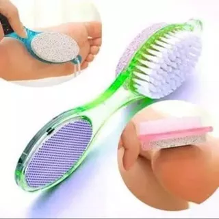 Alat Gosok Tumit Kaki 4 STEP Pedicure Pad Brush Sikat Telapak Kaki Batu Apung 4 In 1