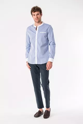 ANDREW SMITH - LONG SLEEVES BLUE KOKO SHIRT