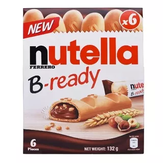 Nutella B-ready Wafer Biscuit 132g isi 6pcs