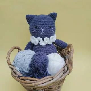 Boneka Rajut Amigurumi Cat (kucing) Handmade (bisa custom)