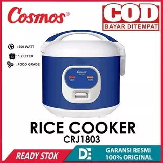 Rice Cooker /Magic Com Cosmos 1,2Liter Crj-1803 Low Watt Nonstick