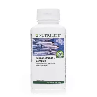 Nutrilite Salmon Omega 3 Fish Oil Vitamin E Suplemen Vitamin Minyak Ikan Menjaga Kesehatan Otak Saraf Hati Jantung Kanker Kangker Stroke Struk