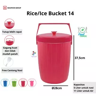Maspion Rice Bucket  termos nasi atau es  14 liter