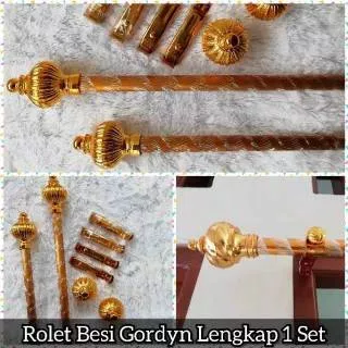 Ready rell Besi gorden Set  accessories+Penutup ujung nya