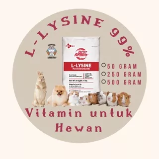 L-Lysin kucing dan anjing 1kg-Vitamin Lysin-Pro Lysin anjing kucing (1kg)