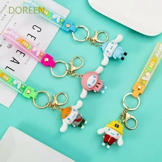 DOREEN Funny Bag Pendant Decoration Cute Women Key Chain Korean Style Key Ring Creative Boys Cartoon Animal PVC Alloy Girls Cinnamon Dog