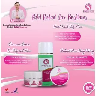 [DRW SKINCARE] | PAKET KRIM RADIANT ACNE BRIGHTENING, PENGHILANG JERAWAT - PENGHILANG FLEK - PENGHILANG KOMEDO - MENCERAHKAN WAJAH - PEMUTIH WAJAH