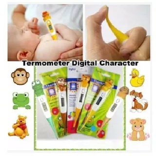 Thermometer Digital Bayi (Pengukur Suhu tubuh anak & Dewasa) Termometer Karakter