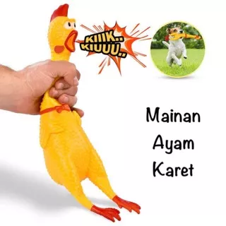 MAINAN AYAM KARET MAINAN ANJING MAINAN GIGITAN ANJING MAINAN AYAM TERIAK AYAM JERIT AYAM SCREAM