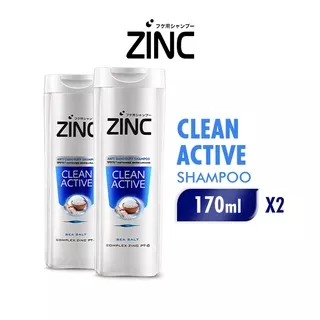 Zinc Shampoo Clean & Active Botol 170ml x2