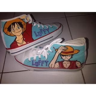 Sepatu Lukis One Piece Luffy allstar