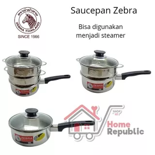 Zebra Sauce Pan Panci Baby Steamer Dimsum Panci Mpasi Mini Sus 304 14cm 16cm 18cm 20cm 166306 166307 166308