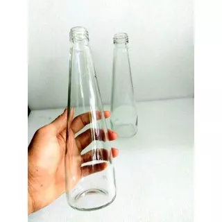 botol kaca unik botol lonjong untuk pas bunga botol kaca antik untuk ikan cupang pengganti soliter