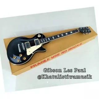 Gitar Gibson Les Paul pick up Gnb Korea hitam