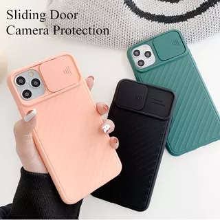 Camera Protection Phone Case For iPhone 8 7 6s 6 Plus Soft Shockproof Push Pull Sliding Door Casing iPhone8 iPhone7 iPhone6s iPhone6 iPhone8Plus iPhone7Plus iPhone6Plus iPhone6sPlus 7Plus 8Plus 6Plus Dark Green AntiShock Window Back Cover