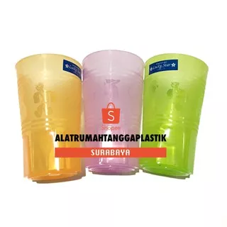 12pcs Gelas Plastik Besar / Gelas Murah / Gelas Gambar / Gelas Souvenir / Gelas Lion Star / Gelas Popeye