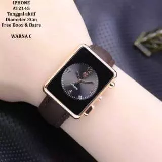 JAM IPHONE TALI KULIT ADA TANGGAL TERMURAH