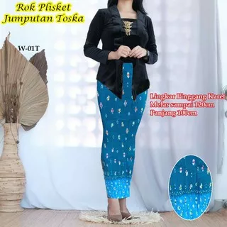 Rok Plisket Batik Jumputan