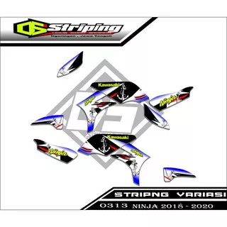 0313 Striping Stiker Lis VAriasi Ninja RR Superkips Jangkar