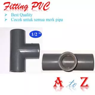 Tee pvc 1/2