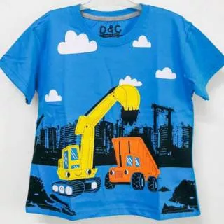 GROSIR KAOS ANAK KARAKTER 1-6,7-10 MOBIL BECO TURKIS