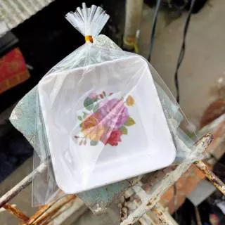 Souvenir Mangkok Sambal Kotak Kemasan PLASTIK GRATIS KARTU UCAPAN TERIMAKASIH