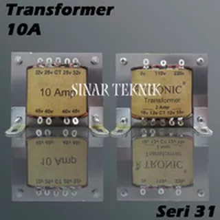 Trafo Tronic 10A seri 31 CT-45V +CT 12-18V Tranformer Travo Power Ampli Box Sound System Supply
