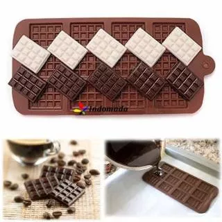 Cetakan Silikon Bar Coklat Tipis