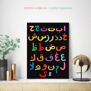 Huruf Hijaiyah Hiasan Dinding Huruf Arab Untuk Anak Muslim Walldecor Islami