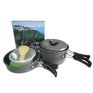 Cooking set SY 200 SY-200 camping stove portable nesting ds misting kompor camp wajan