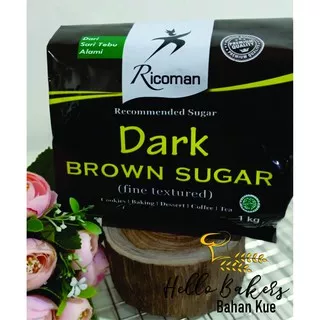 BROWN SUGAR RICOMAN 250gr / gula coklat / Brown Sugar /Ricoman/Ricoman Brown Sugar/ Dark Brown Sugar