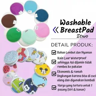 Breastpad Ztwo Penyerap ASI Cuci Ulang Washable Breast