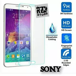 TEMPERED GLASS KACA SONY M2 M4 M5 C3 C4 C5 X XA XZ T2  XA1 XA2 ULTRA E3 E4 TEMPEREDGLASS