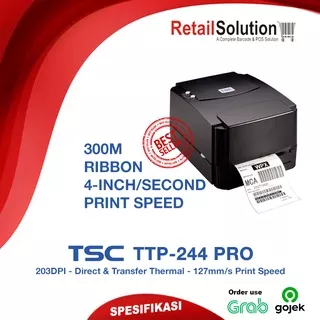 Printer Barcode Label TSC TTP244 PRO / TTP-244 PRO / TTP 244 PRO